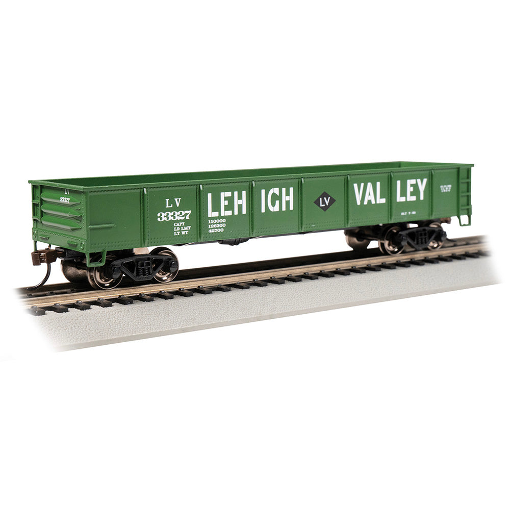 Bachmann USA 40' Gondola - Lehigh Valley #33327 - Green HO Gauge 17226