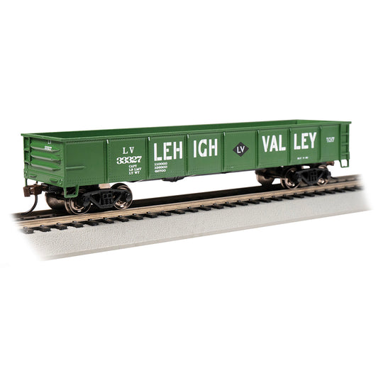 Bachmann USA 40' Gondola - Lehigh Valley #33327 - Green HO Gauge 17226