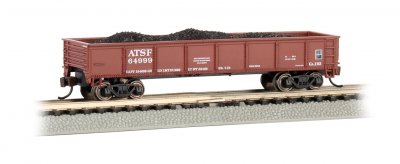 Bachmann USA 17251 40' Gondola - ATSF (Red Oxide) N Gauge