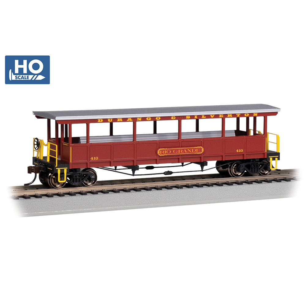 Bachmann USA Open-Sided Excursion Car with Seats Durango & Silverton #410 HO 17431