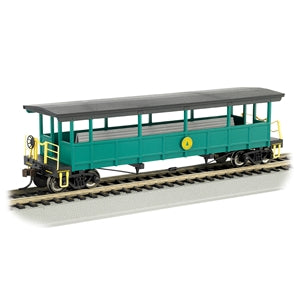Bachmann USA Open-Sided Excursion Car with Seats - Cass Scenic RR HO Gauge 17445