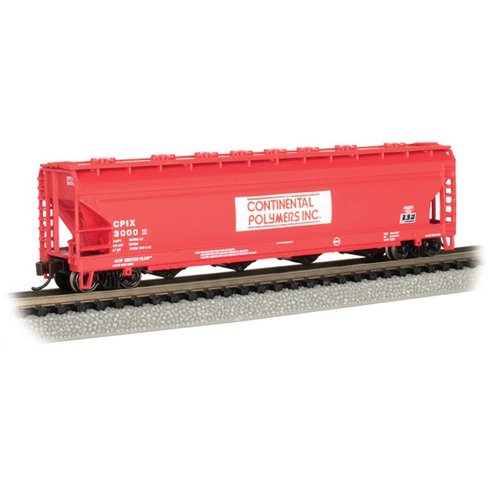 Bachmann USA ACF 56' 4-Bay Center-Flow Hopper Continental Polymers #3000 N 17562