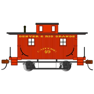 Bachmann USA Bobber Caboose - Denver & Rio Grande HO Gauge 18407