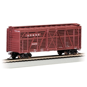 Bachmann USA 40' Stock Car - Santa Fe (Brown) HO Gauge 18502