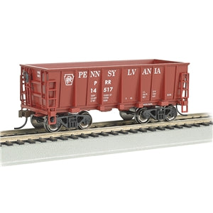 Bachmann USA Ore Car - Pennsylvania #14517 - Tuscan Red HO Gauge 18605