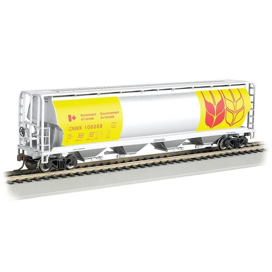 Bachmann USA 19136 Canadian 4-Bay CGH - Gov'T. Of Canada - Yellow HO Gauge