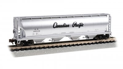 Bachmann USA Canadian 4-Bay Cylindrical Grain Hopper Canadian Pacific #386538 N 19165
