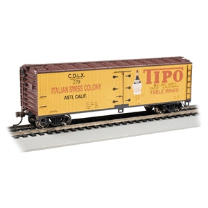 Bachmann USA 40' Wood-Side Reefer - Tipo Table Wine HO Gauge 19811
