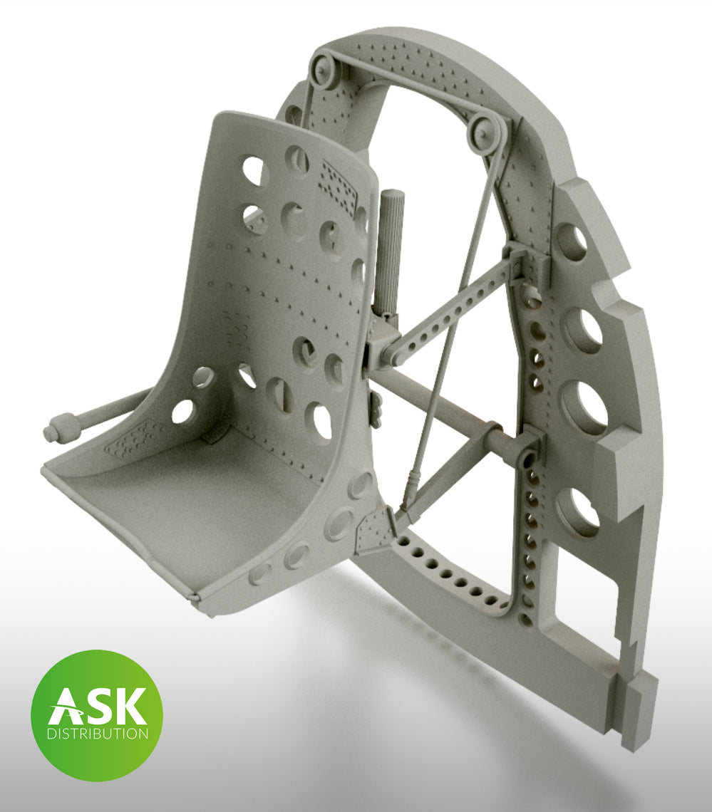 Art Scale 200-A32016 1:32 Mitsubishi A6M Bulkhead with Seat in MIDDLE position