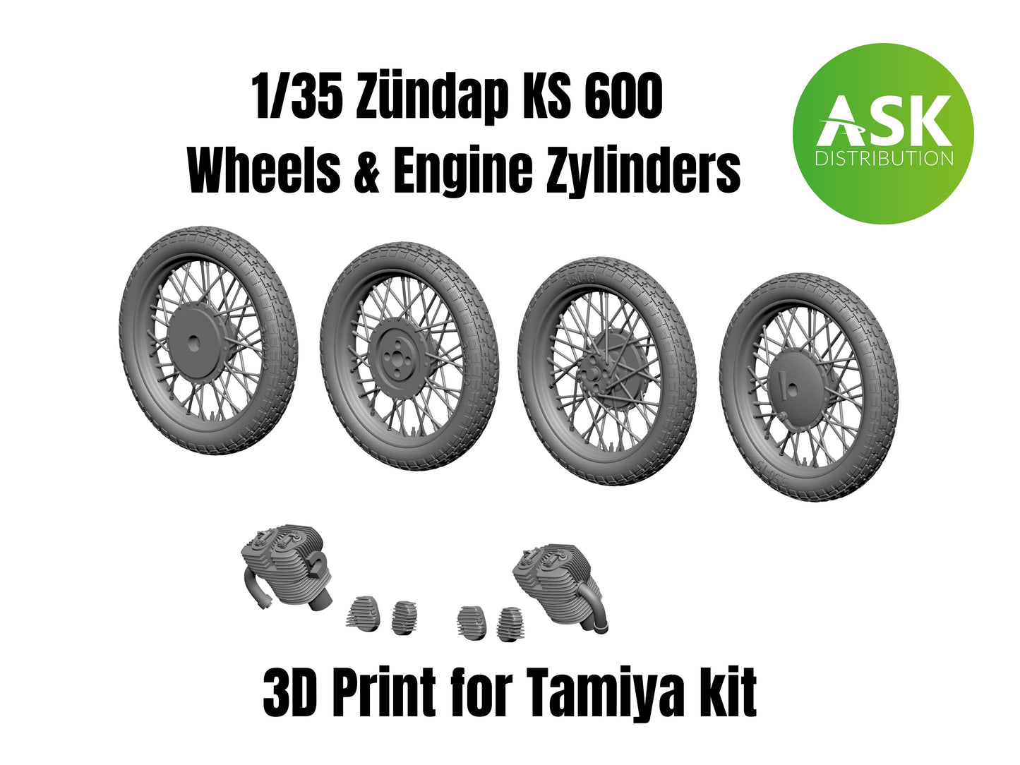 Art Scale 200-A35008 1:35 Zundapp KS 600