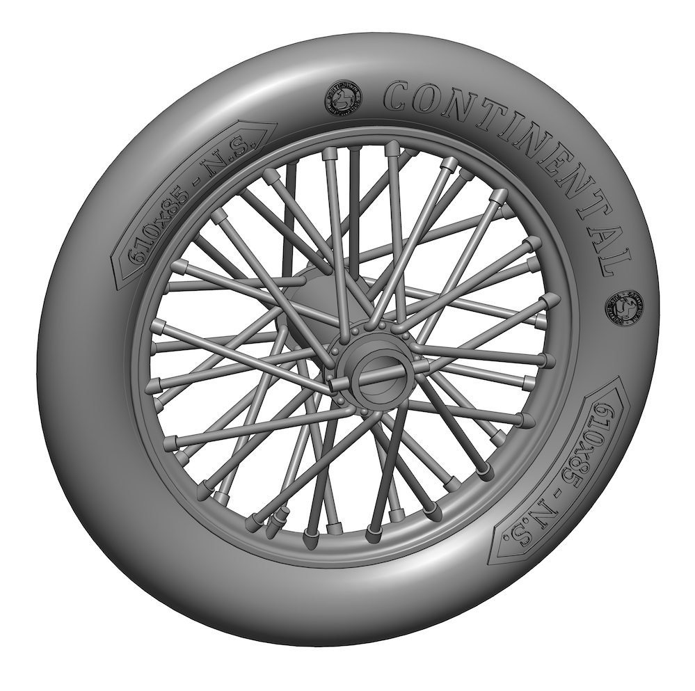 Art Scale 200-A72020 1:72 German 610x85 spoked wheels