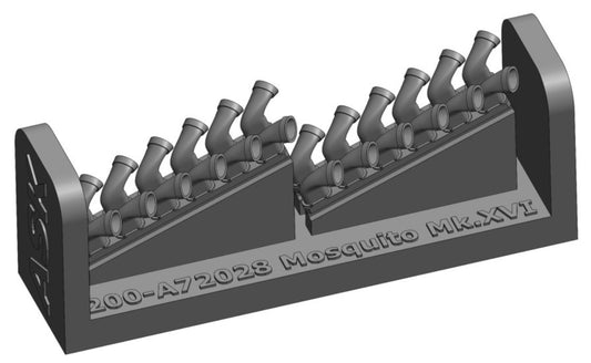 Art Scale 200-A72028 1:72 de Havilland Mosquito Mk.XVI exhaust