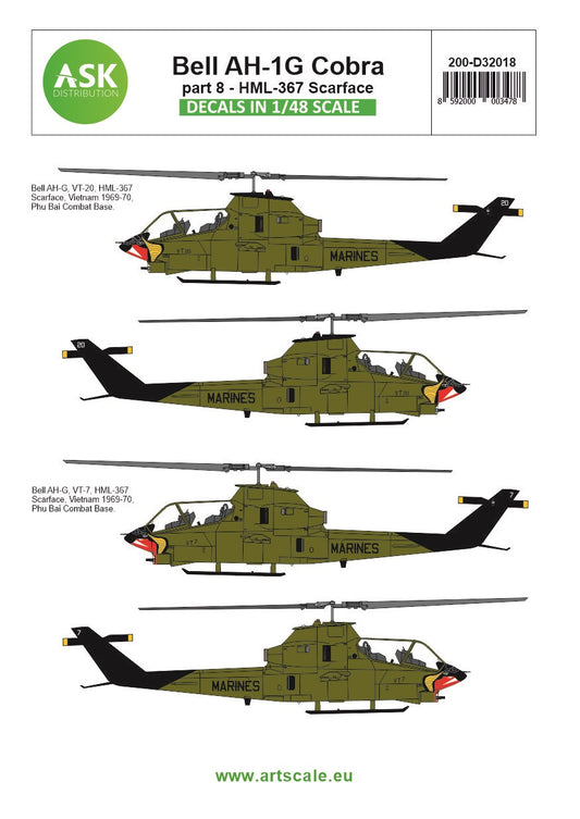 Art Scale 200-D32018 1:32 Bell AH-1G Cobra part 8