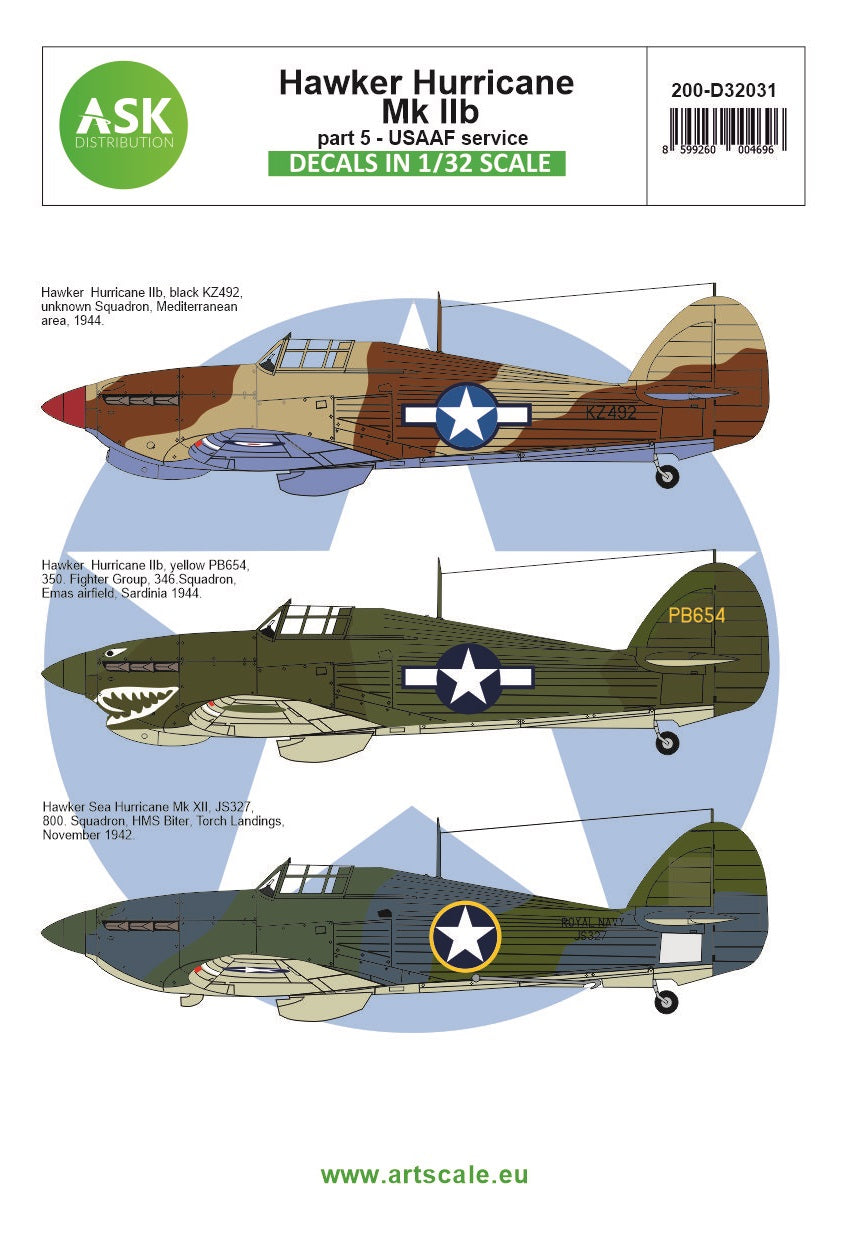 Art Scale 200-D32031 1:32 Hawker Hurricane Mk.IIb part 5