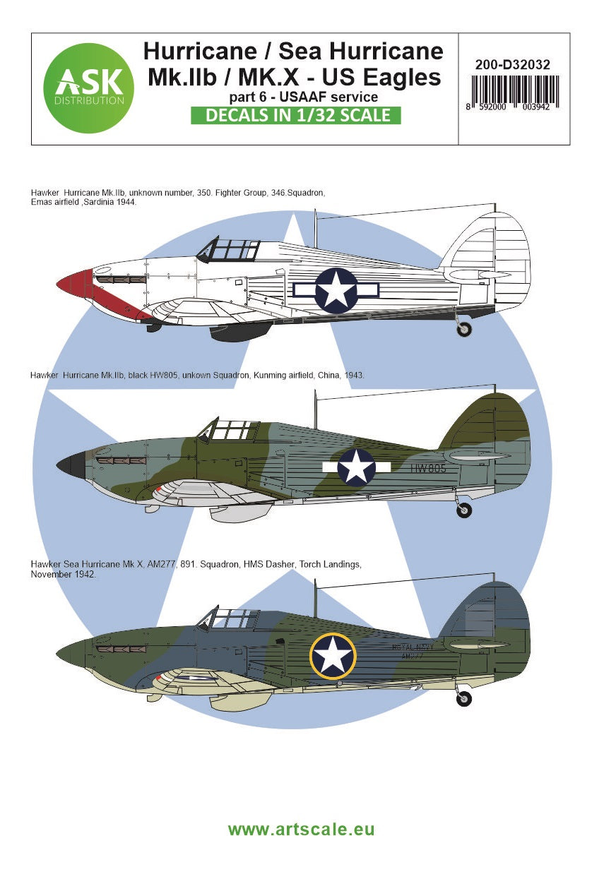 Art Scale 200-D32032 1:32 Hawker Hurricane Mk.IIB / Mk.X part 6