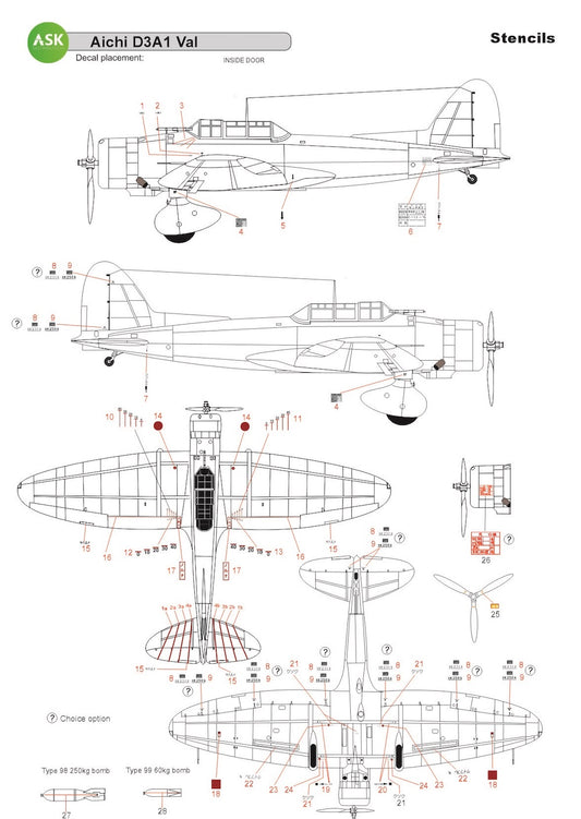 Art Scale 200-D32061 1:32 Aichi D3A1 VAL