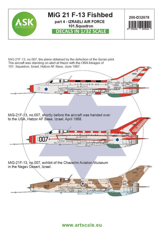 Art Scale 200-D32078 1:32 Mikoyan MiG-21F-13 Fishbed part 4