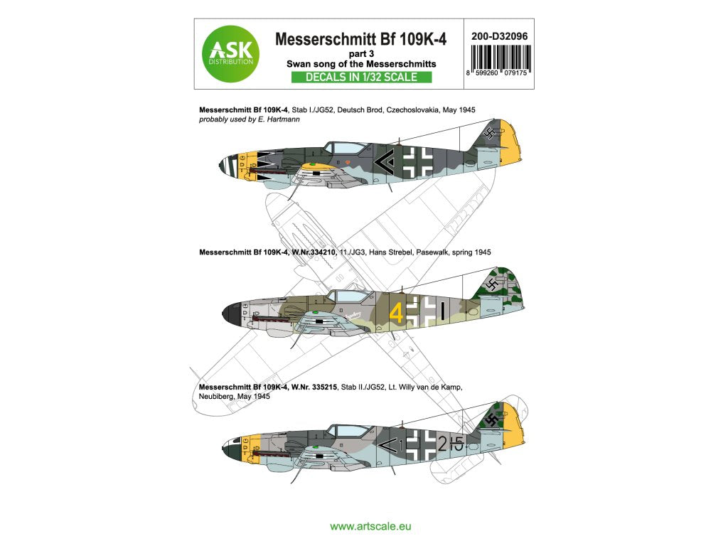 Art Scale 200-D32096 1:32 Messerschmitt Bf-109K-4 part 3