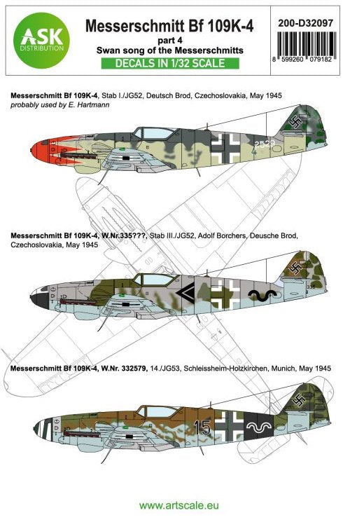 Art Scale 200-D32097 1:32 Messerschmitt Bf-109K-4 part 4