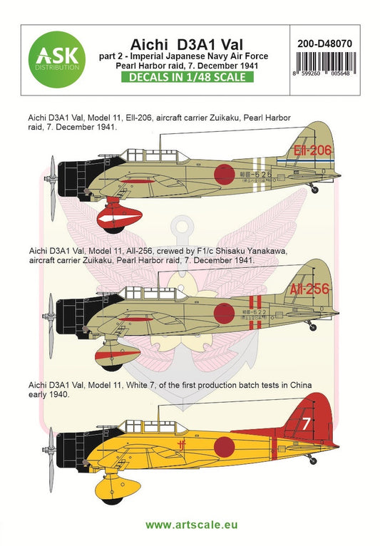 Art Scale 200-D48070 1:48 Aichi D3A1 Val part 2