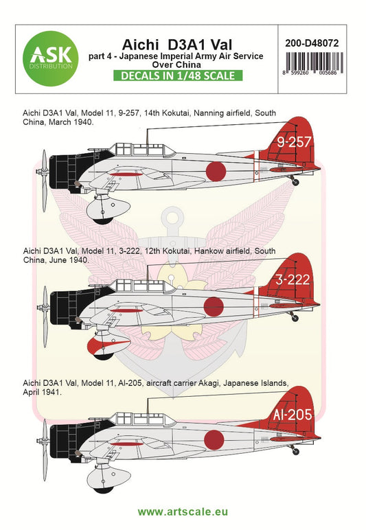 Art Scale 200-D48072 1:48 Aichi D3A1 Val part 4
