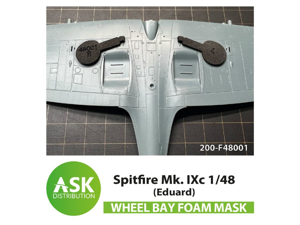Art Scale 200-F48001 1:48 Spitfire Mk.IXc Foam Wheel Bay Masks (Eduard)