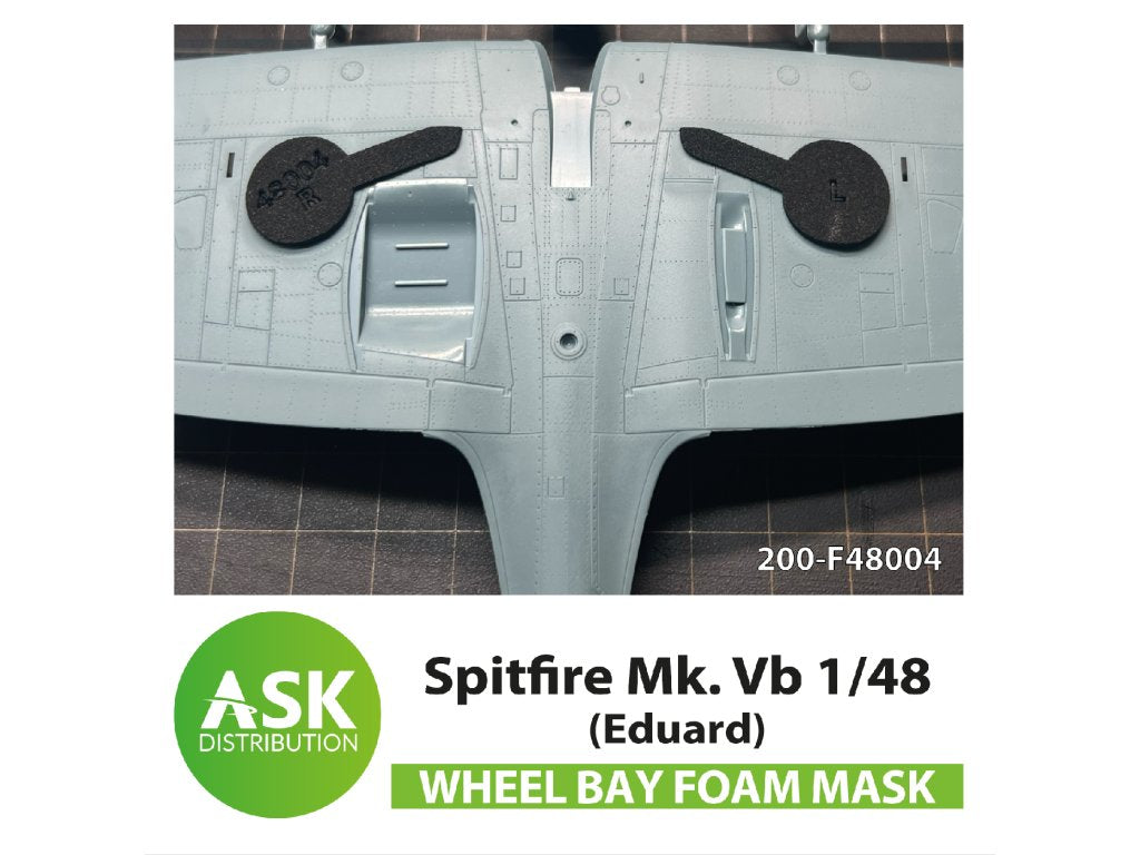 Art Scale 200-F48004 1:48 Spitfire Mk.I/II Foam Wheel Bay Masks (Eduard)