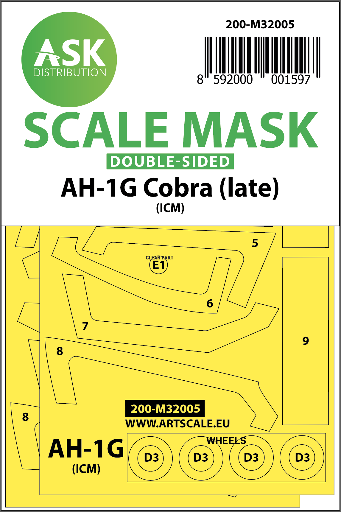 Art Scale 200-M32005 1:32 Bell AH-1G Cobra