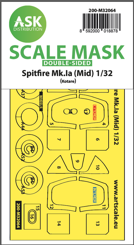 Art Scale 200-M32064 1:32 Supermarine Spitfire Mk.Ia