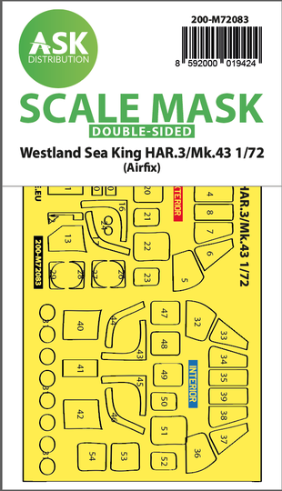 Art Scale 200-M72083 1:72 Sea King HAR.3 / Mk.43 Double-Sided Express Mask