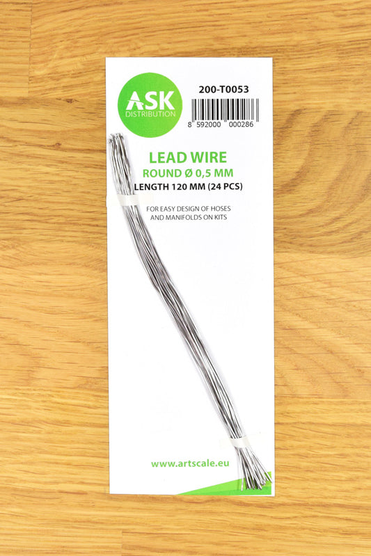 Art Scale 200-T0053 Lead Wire - Round ~ 0,5 mm x 120 mm (24 pcs)