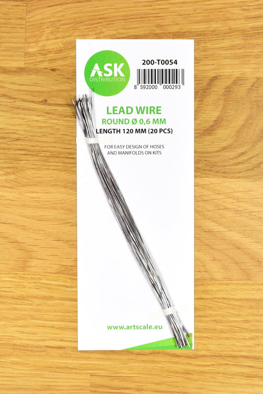 Art Scale 200-T0054 Lead Wire - Round ~ 0,6 mm x 120 mm (20 pcs)