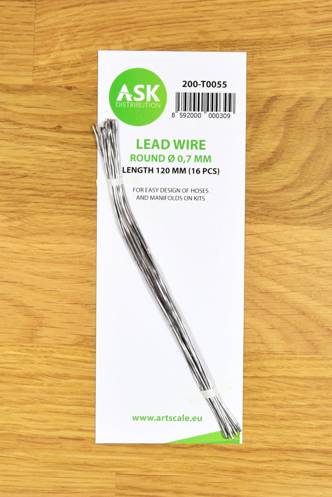 Art Scale 200-T0055 Lead Wire - Round ~ 0,7 mm x 120 mm (16 pcs)