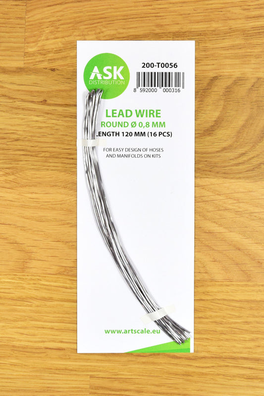 Art Scale 200-T0056 Lead Wire - Round ~ 0,8 mm x 120 mm (16 pcs)