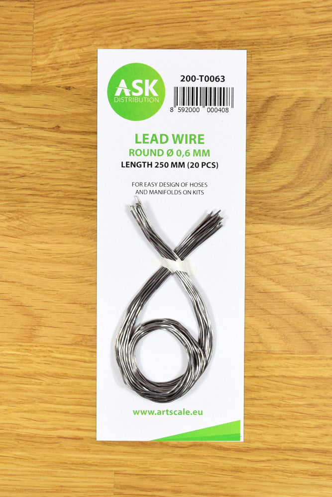 Art Scale 200-T0063 Lead Wire - Round ~ 0,6 mm x 250 mm (20 pcs)