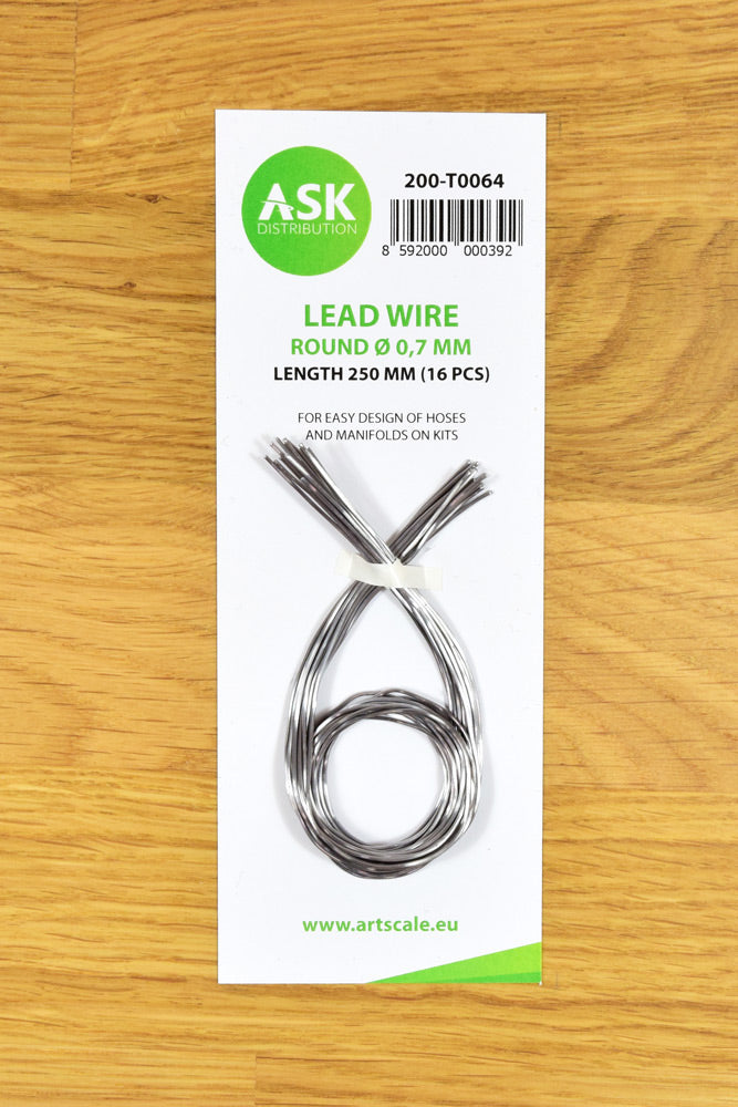 Art Scale 200-T0064 Lead Wire - Round ~ 0,7 mm x 250 mm (16 pcs)