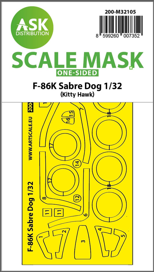 Art Scale 200-M32105 1:32 North-American F-86K Sabre Dog