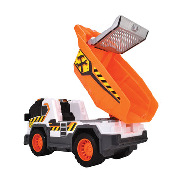 Dickie Dump Truck w/Light & Sounds & Sand Sieve Scoop