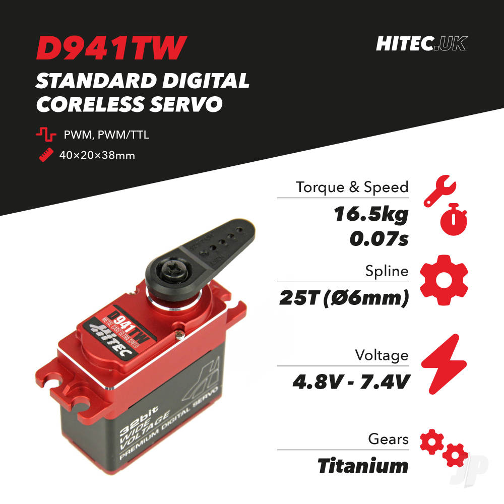 Hitec D941TW Wide Voltage Ultra Speed 2221007