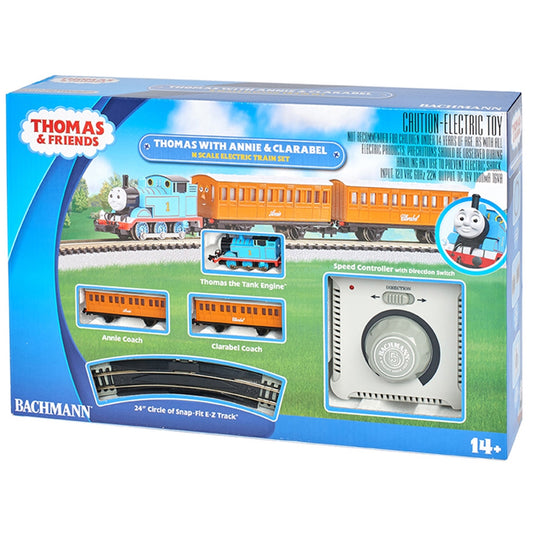 Thomas & Friends 24028 Thomas with Annie & Clarabel Train Set N Gauge Bachmann