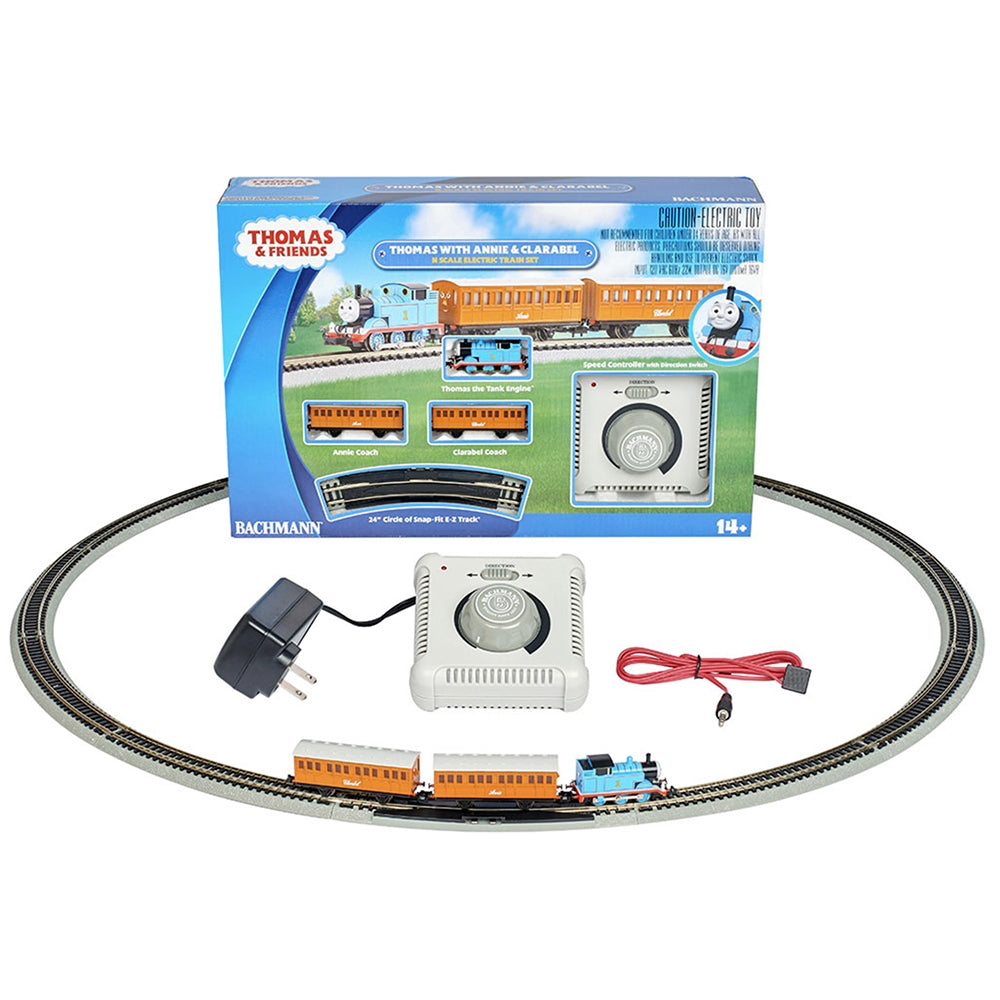 Thomas & Friends 24028 Thomas with Annie & Clarabel Train Set N Gauge Bachmann