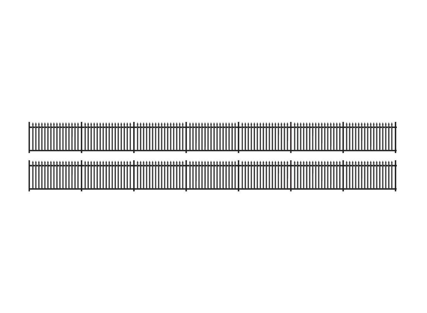 Ratio 245 GWR Spear Fencing, Black N Gauge Kit