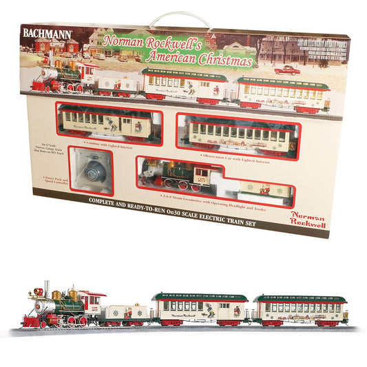 Bachmann USA Norman Rockwell's American Christmas Train Set On30 Gauge 25023