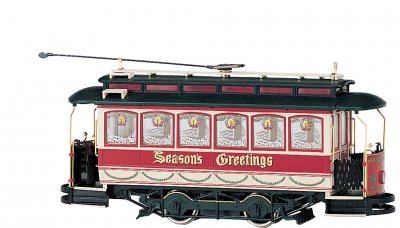 Bachmann USA 25127 Closed Street Car - Season's Greetings On30 Gauge