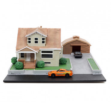 Jada Nano Scene Fast & Furious - Dom's House w/Diecast Cars 253203081
