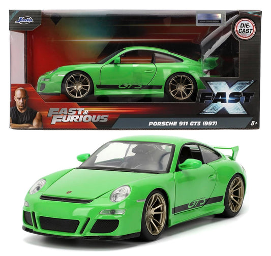 Jada Fast & Furious Fast X 2007 Porsche 911 GT3 (997) 1:24 Diecast Car