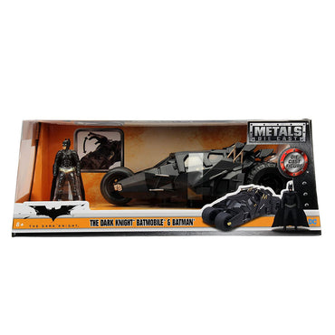 Jada Diecast Batman The Dark Knight Batmobile & Figure 1:24 Model Car