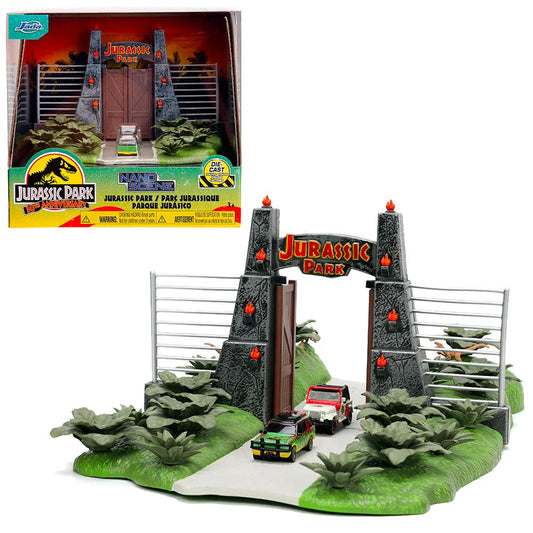 Jada Jurassic Park Nano Rides Diorama Scene Playset w/Jeep Wrangler 253252028