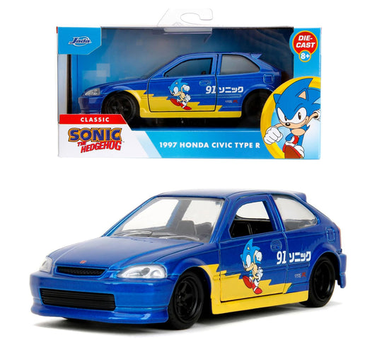 Jada Sonic 1997 Honda Civic Type-R 1:32 Diecast Car