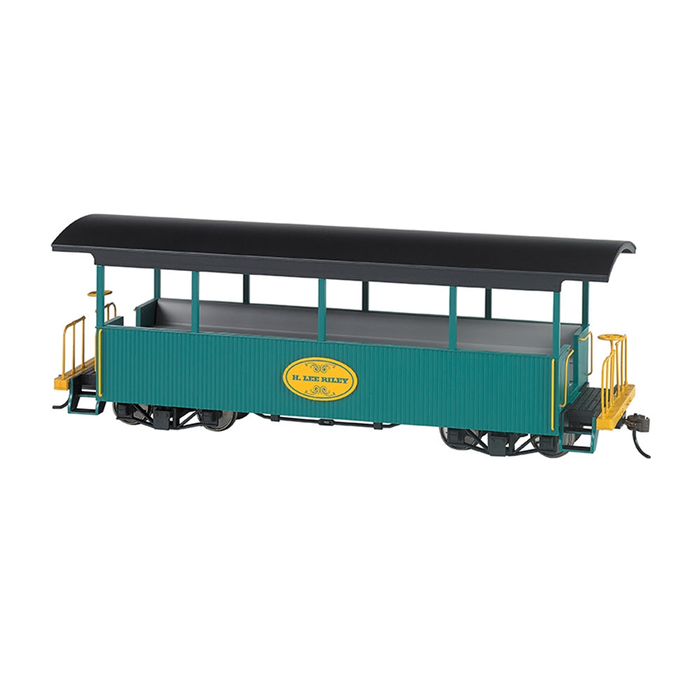 Bachmann USA Open Excursion Car 'H.Lee Riley' Green with Black Roof On30 26005